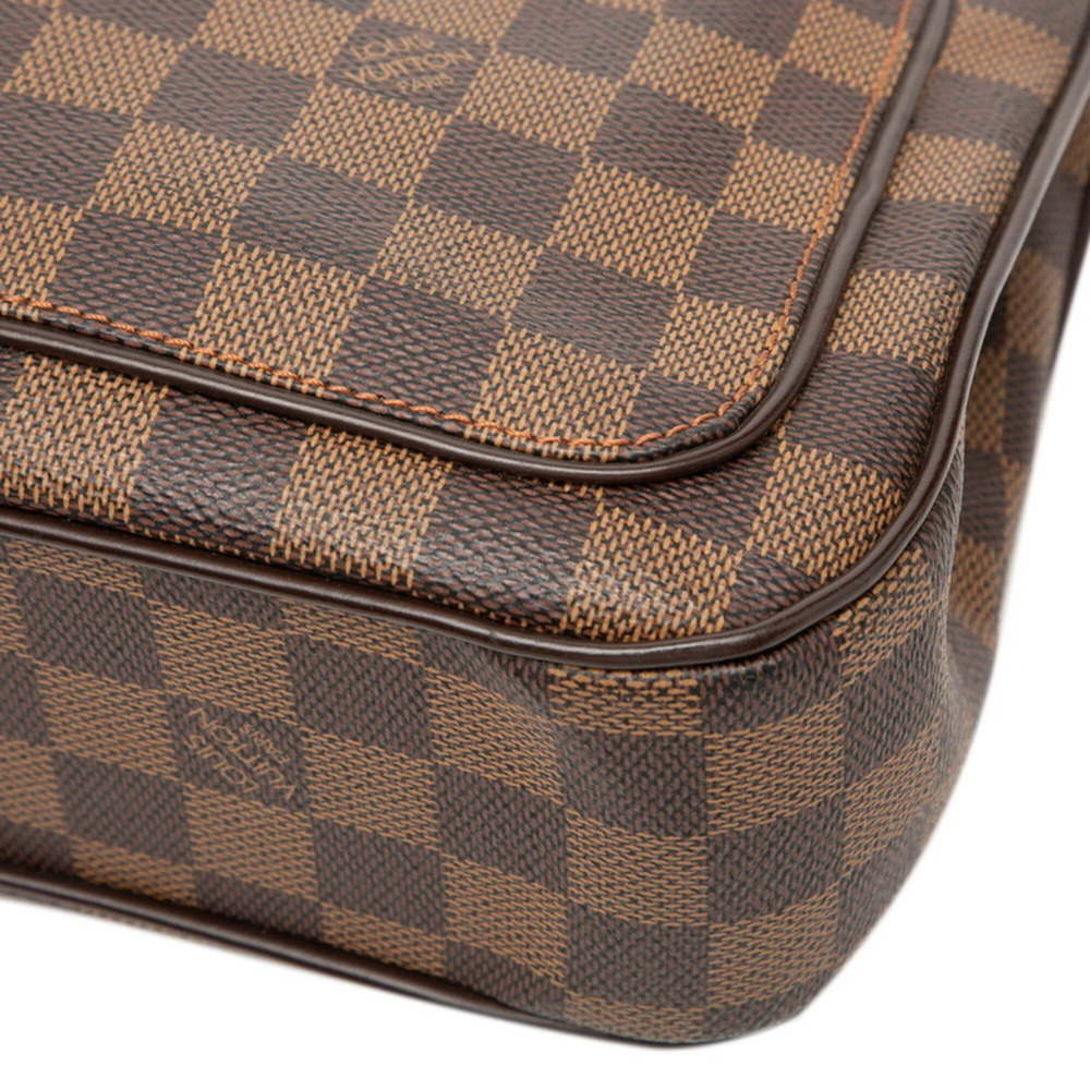LOUIS VUITTON Brown Damier Leather Shoulder Bag - Picture 4 of 6